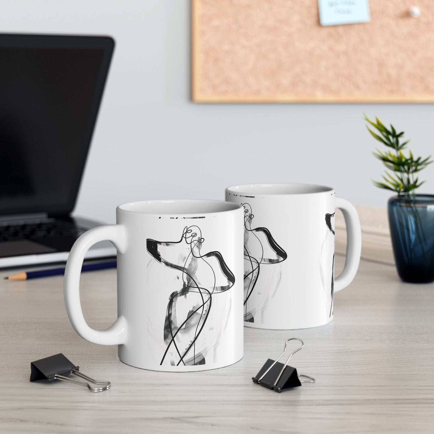 Ink Figure Art Mug | Eco-Limited