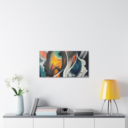 Abstract Expression Portrait Canvas | Eco-Limited