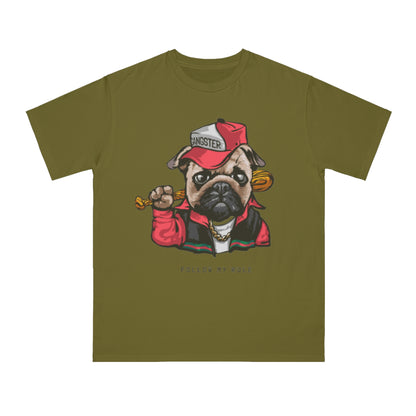 Organic Gangster Pug T-Shirt | Organic-Limited