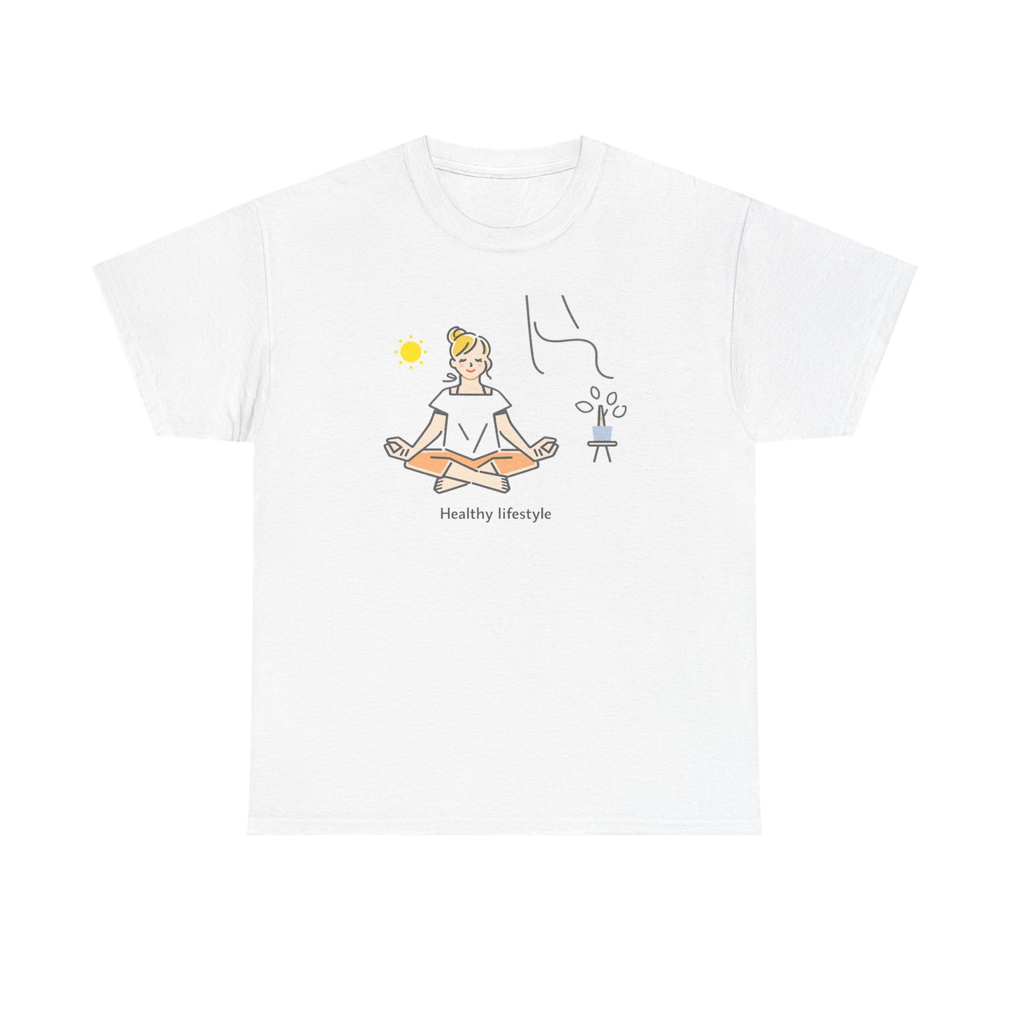 Healthy Lifestyle Illustration T-Shirt | Eco-Limited