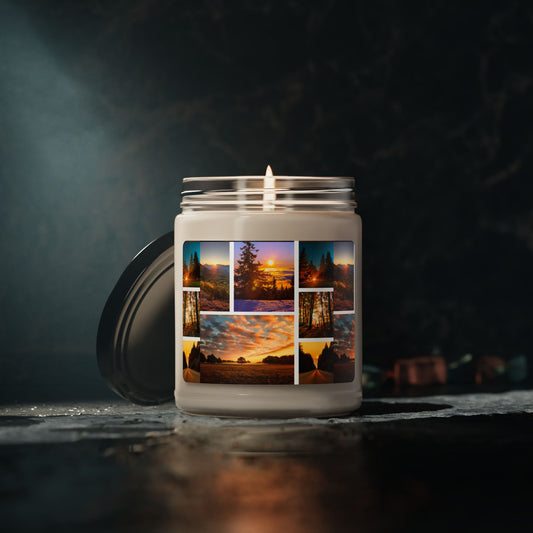 Sunset Collage Soy Organic Candle