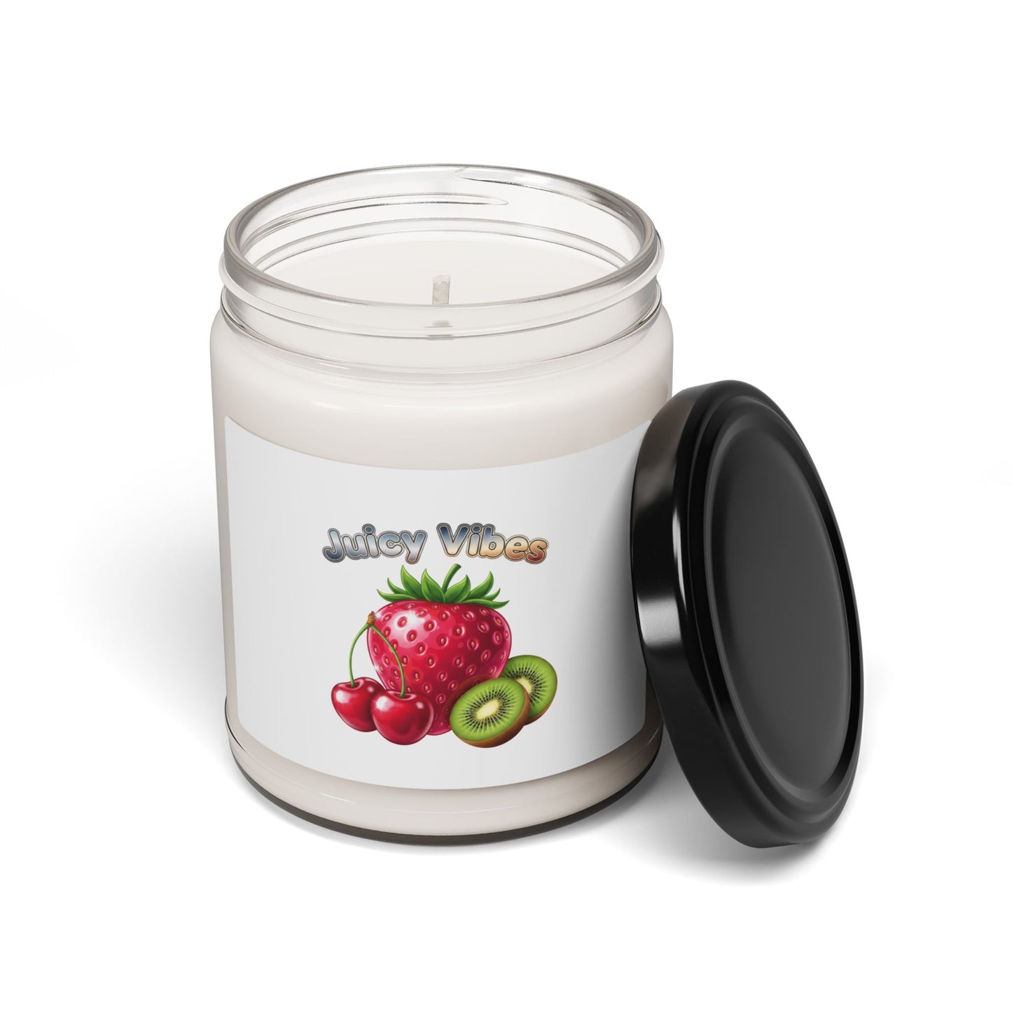 Glossy 3D Fruit Candle | Scented Soy 9oz, Y2K Candycore Strawberry