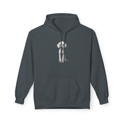 Elegant Poodle Illustration Hoodie | Eco-Limited