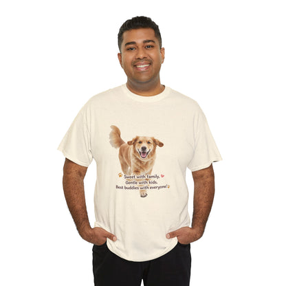 Golden Buddy Character T-Shirt | Eco-Limited