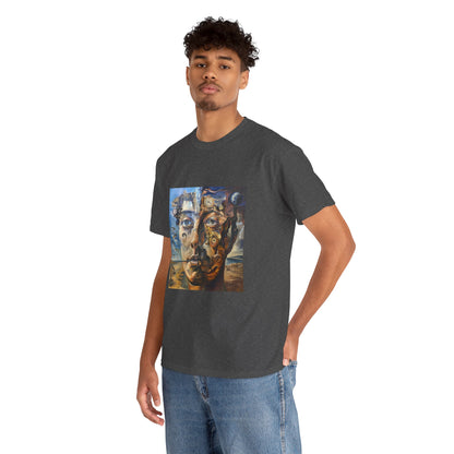 Surreal Split Mind Art T-Shirt | Eco-Limited