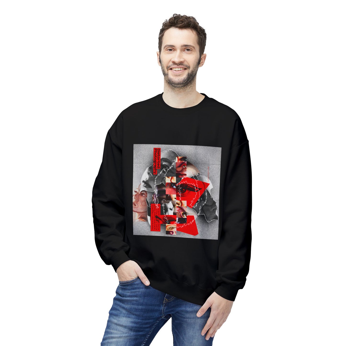 Surreal Identity Collage Sweatshirt | Eco-Limited