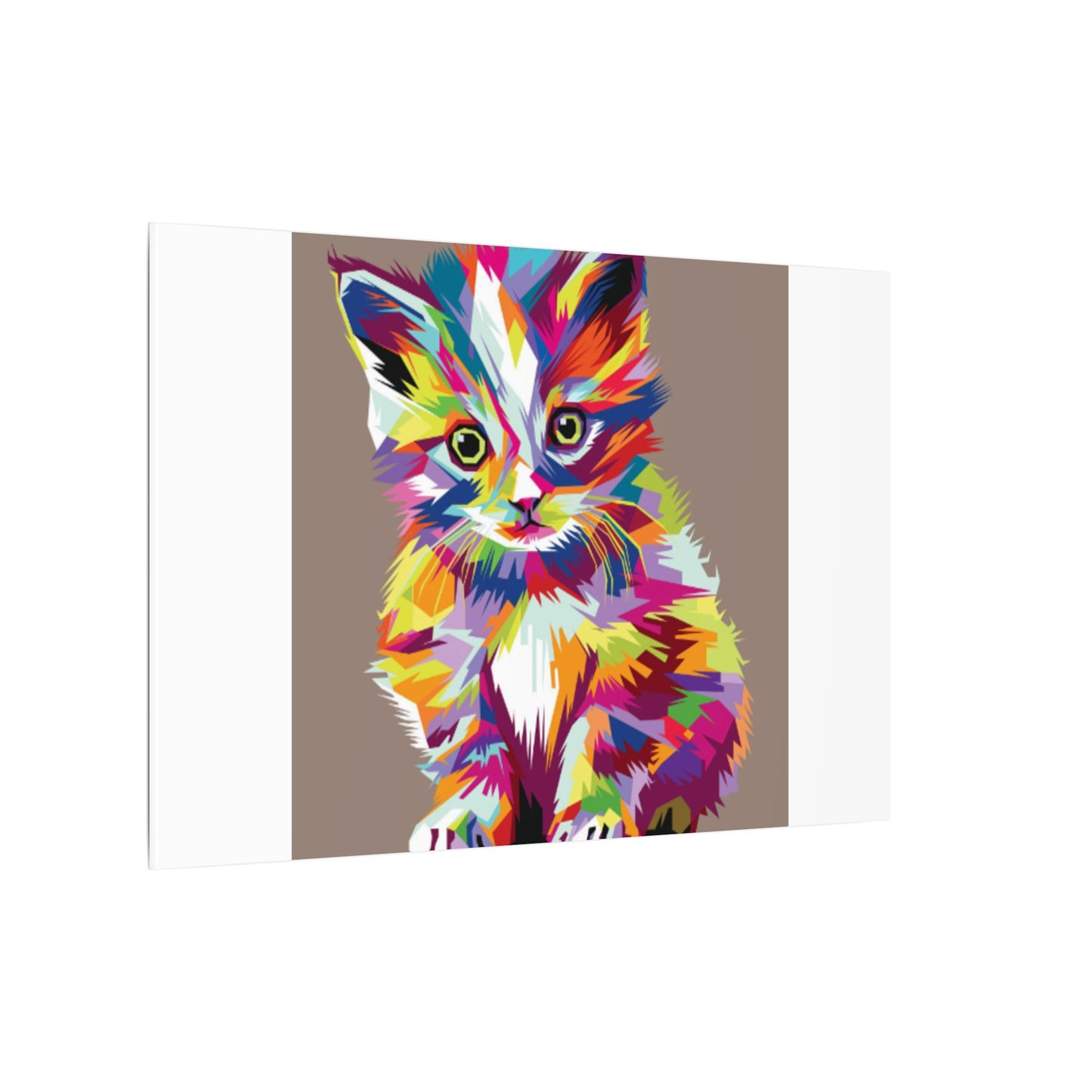 Vibrant Stretched Wall Art for Cat Lovers