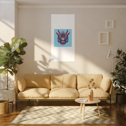 Mecha Warrior Helmet Organic Canvas
