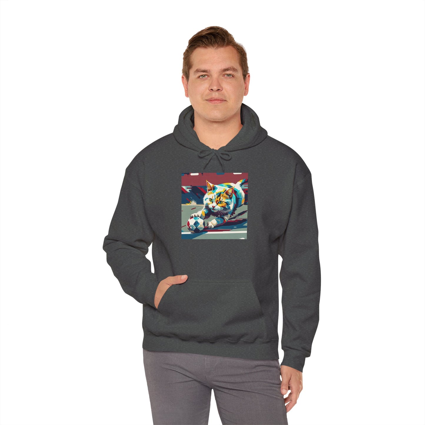 Color Pop Cat Art Hoodie | Eco-Limited