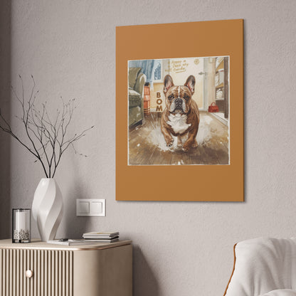 Happy Home Bulldog Canvas Art | Eco-Limited