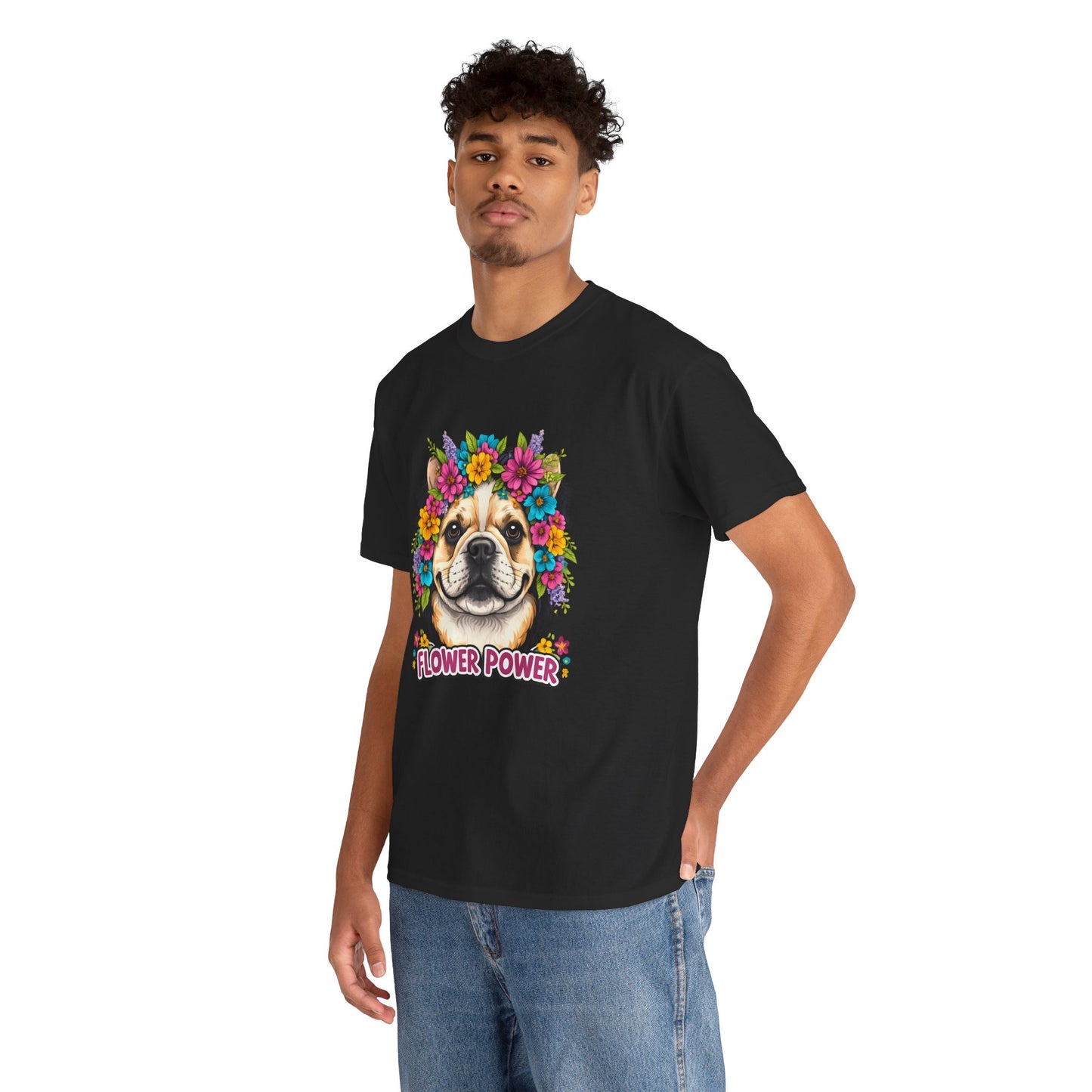 Flower Power Vintage Dog T Shirt | Eco - Limited