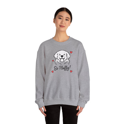 So Fluffy Puppy Graphic Sweatshirt | Eco-Limited