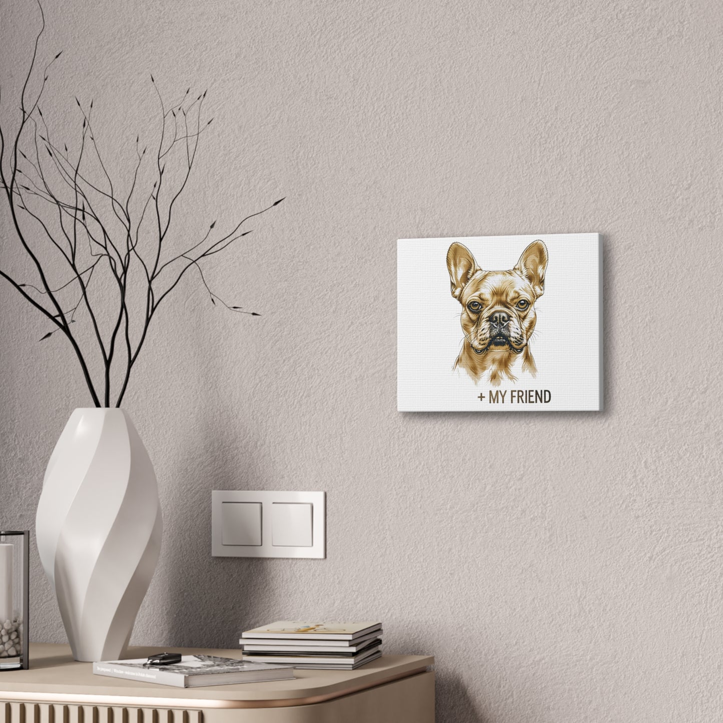 French Bulldog My Friend Canvas Wall Art | Eco Limited