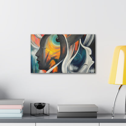 Abstract Expression Portrait Canvas | Eco-Limited