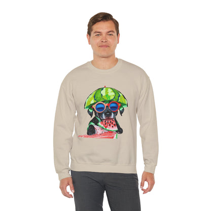 Dog in Helmet & Sunglasses Sweatshirt|Eco-Friendly - Limited