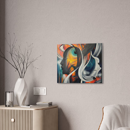 Abstract Expression Portrait Canvas | Eco-Limited