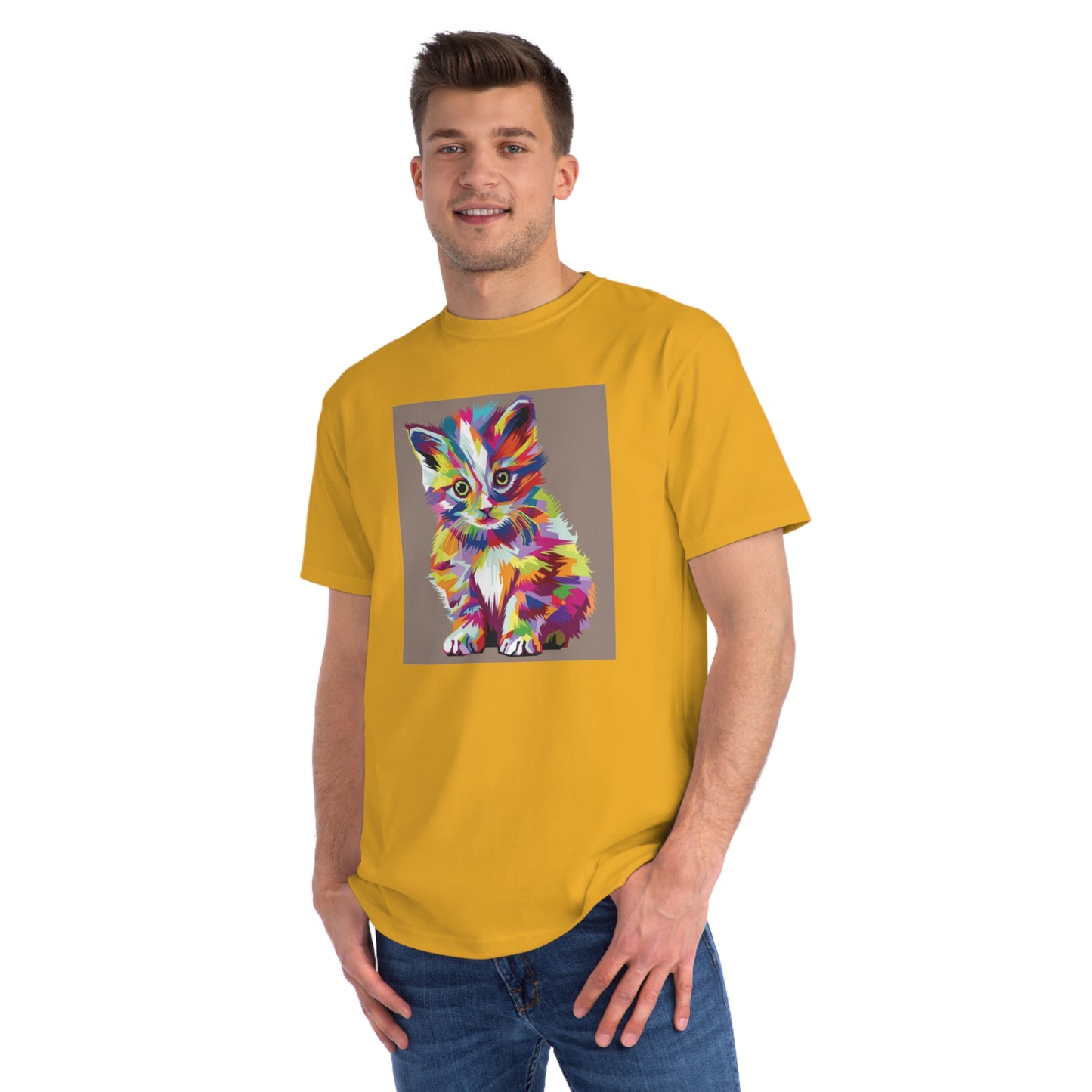 Color Pop Kitten Organic T-Shirt | Organic-Limited