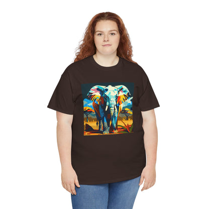 Colorful Elephant Art T-Shirt | Eco-Limited