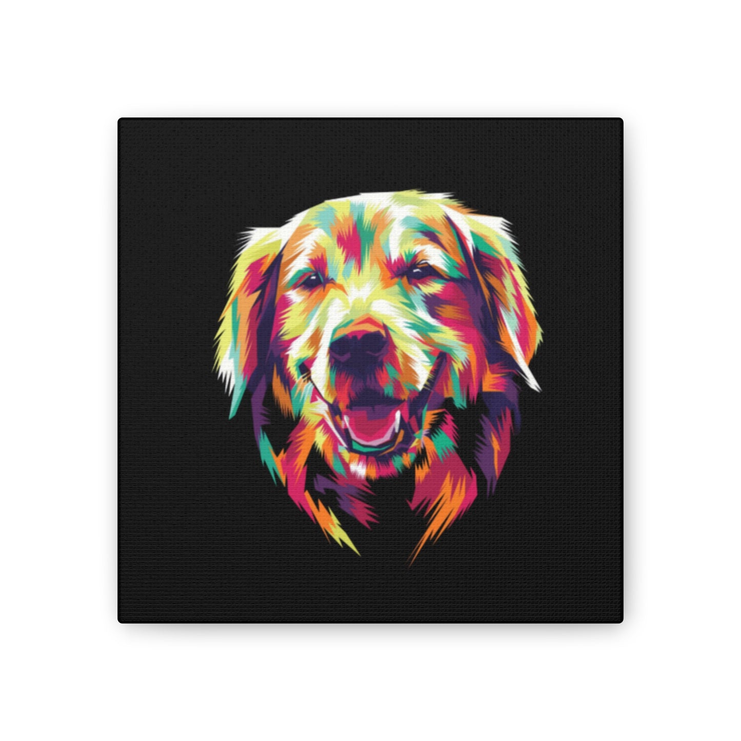 Color Burst Golden Smile Canvas | Eco-Limited