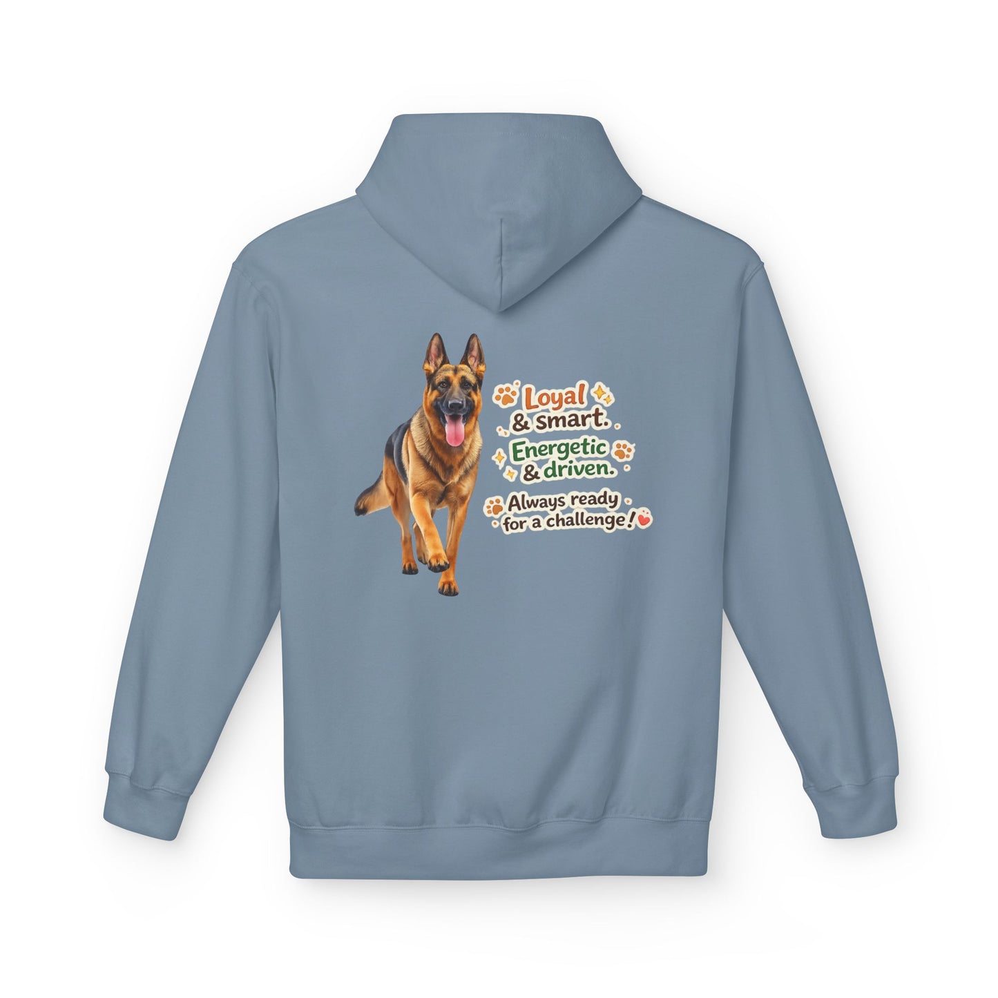 German Shepherd Character Hoodie | Eco-Limited