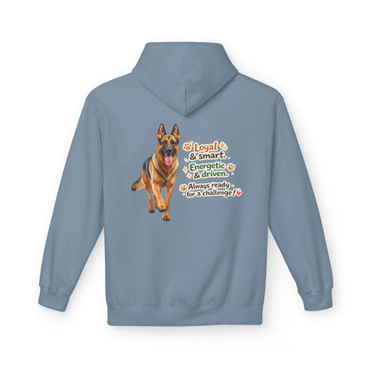 German Shepherd Character Hoodie | Eco-Limited