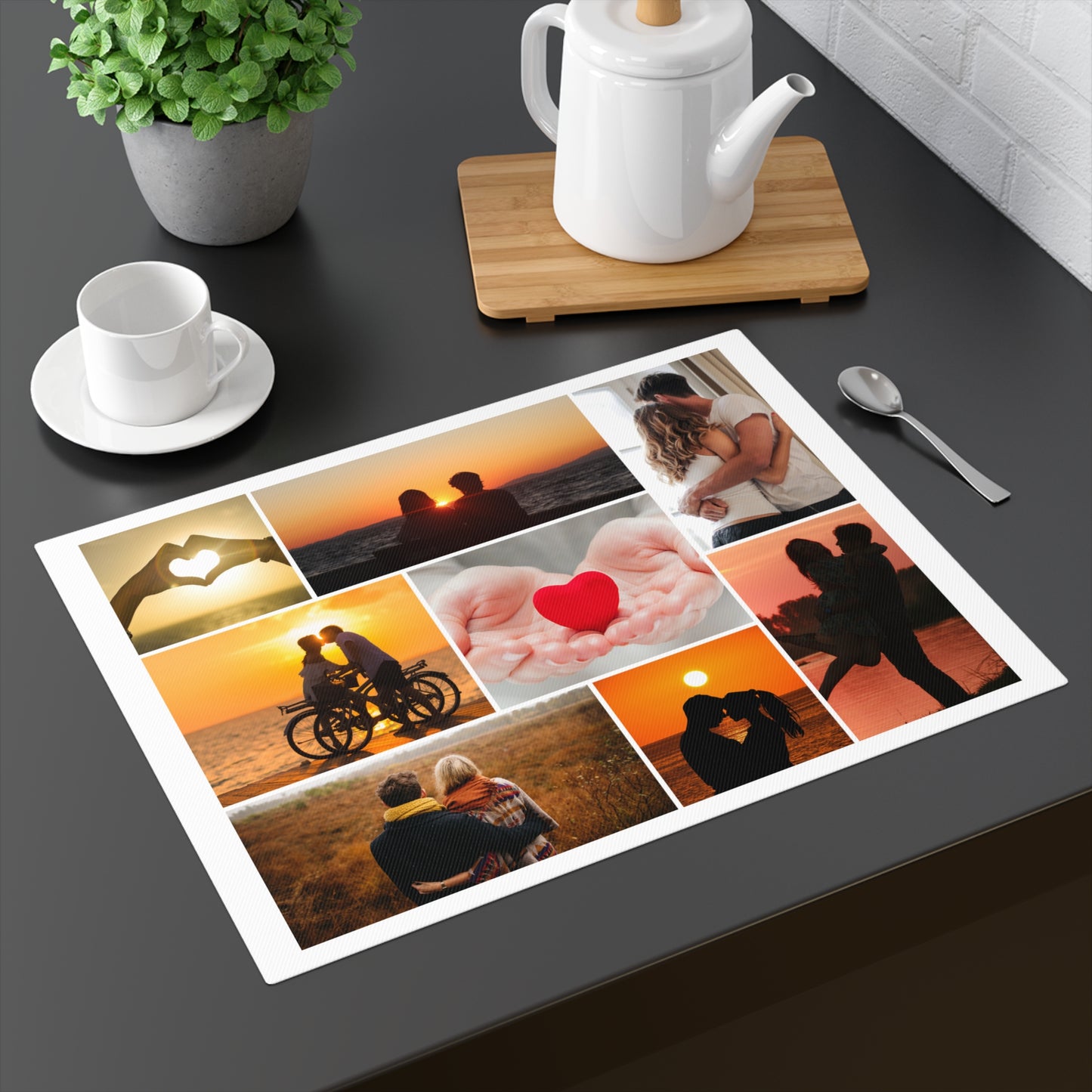 Romantic Photo Collage Placemat