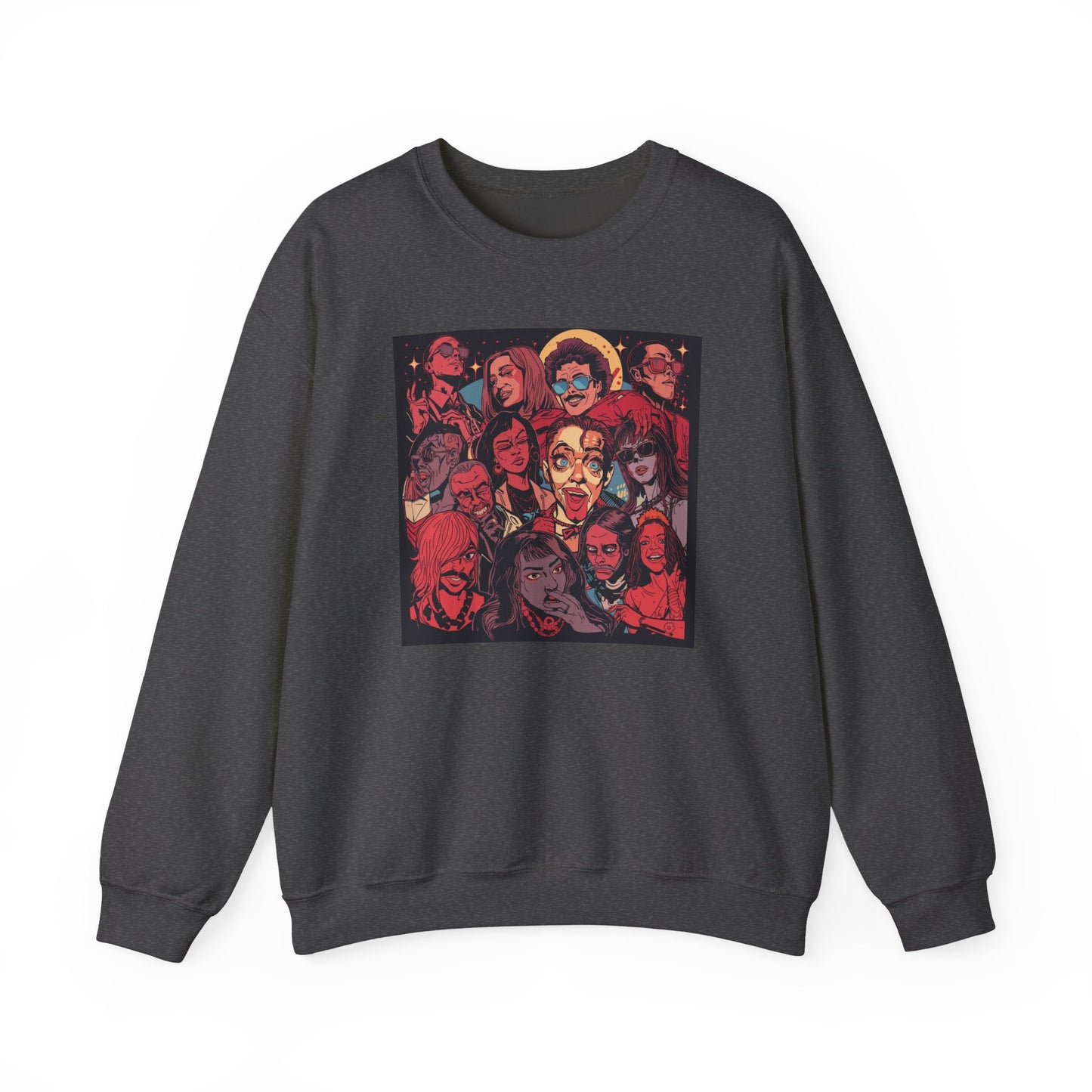 Rock Band Faces Art Sweater | Eco-Limited