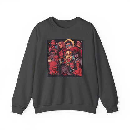 Rock Band Faces Art Sweater | Eco-Limited