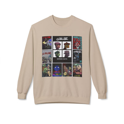 Gorillaz Album Art Collage Graphic Sweatshirt Music Inspired Streetwear