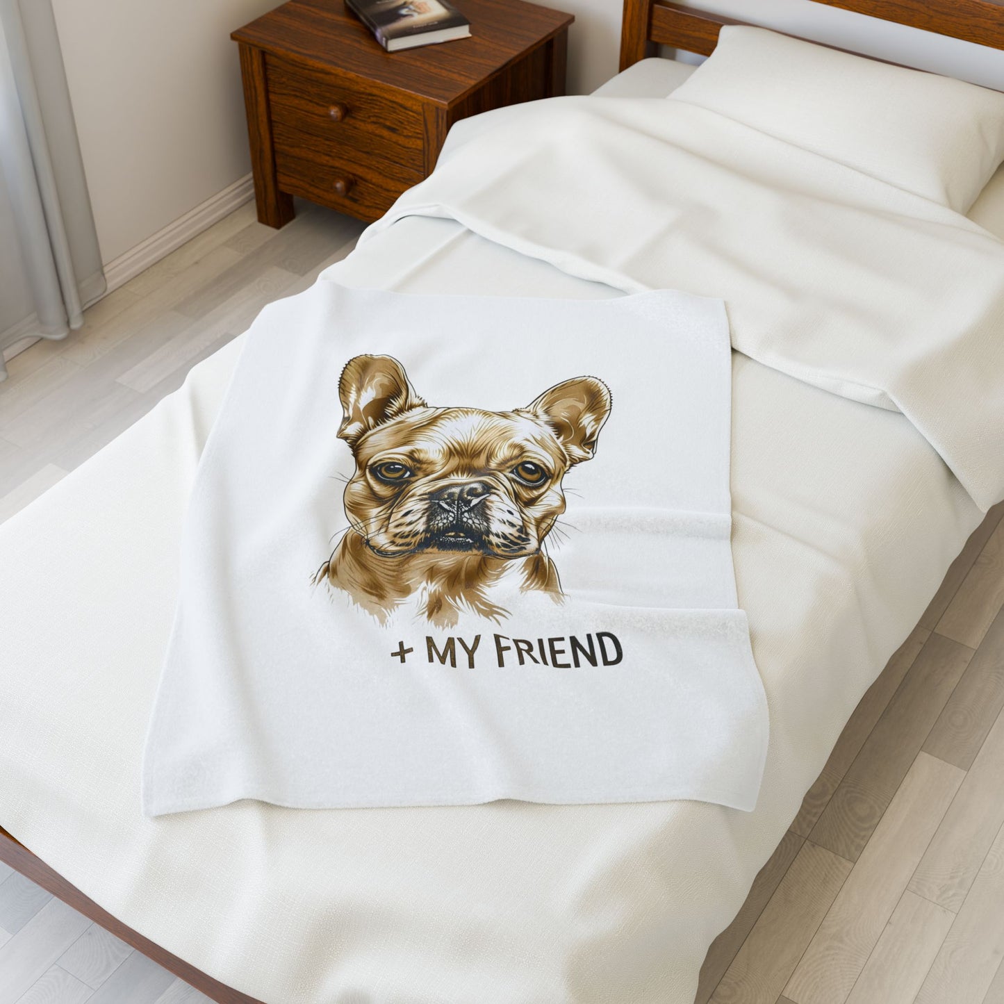 French Bulldog My Friend Blanket | Cozy Home Edition