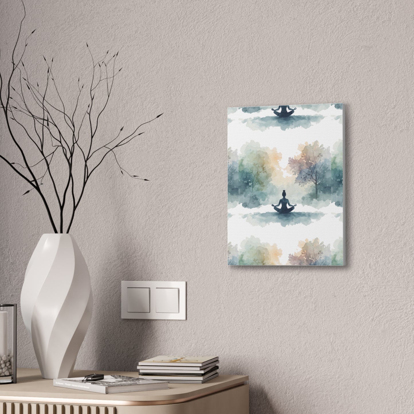 Peace Within Meditation Canvas Wall Art | Eco-Limited