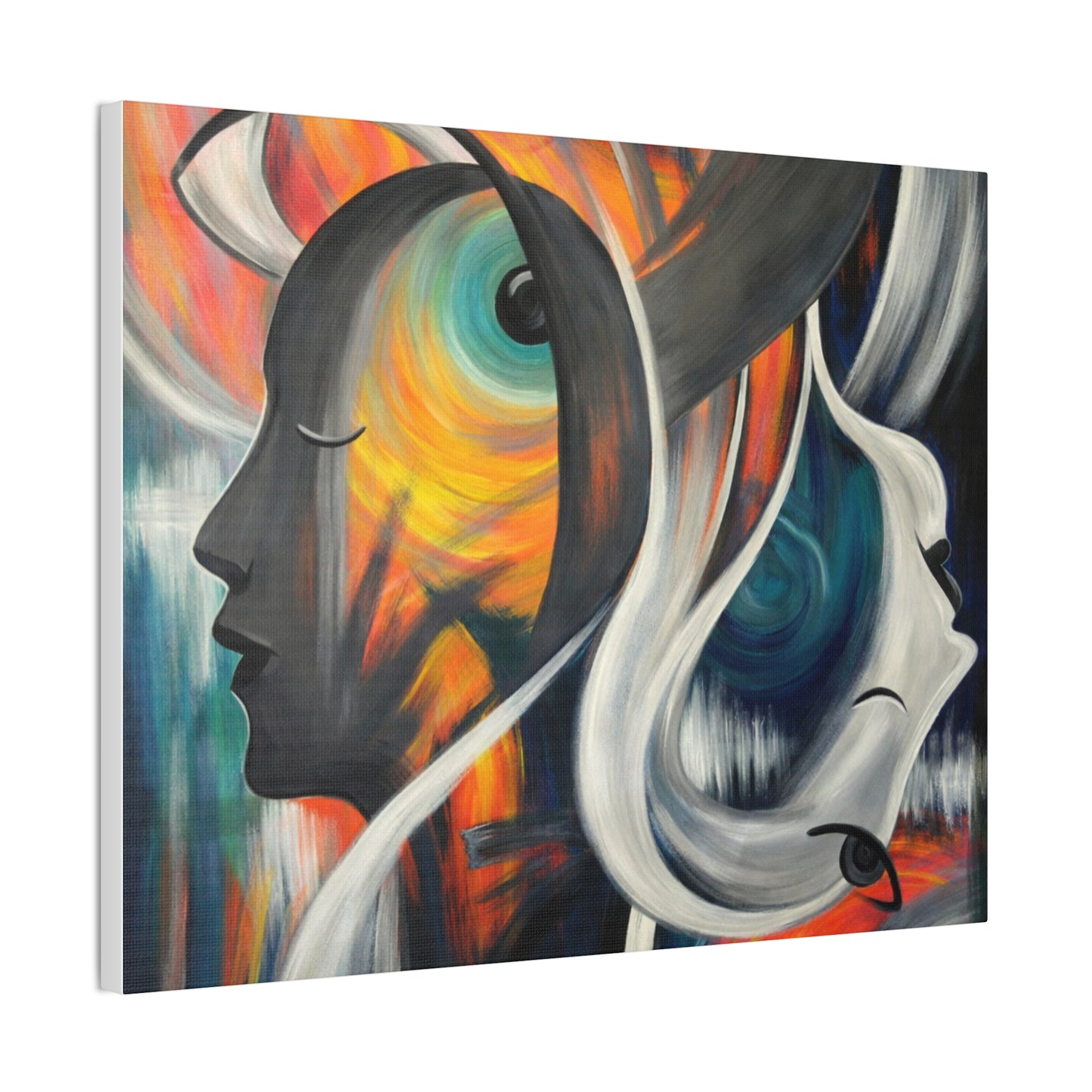 Abstract Expression Portrait Canvas | Eco-Limited