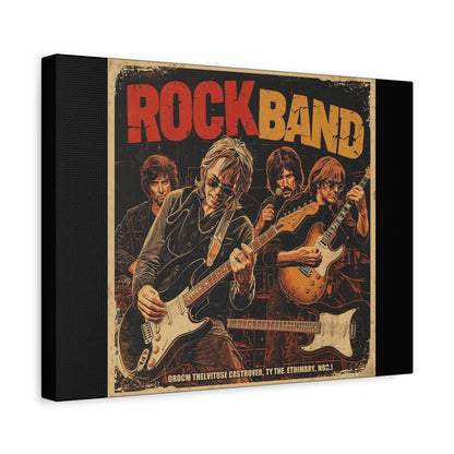 Rock Band Vintage Canvas Wall Art | Eco - Limited