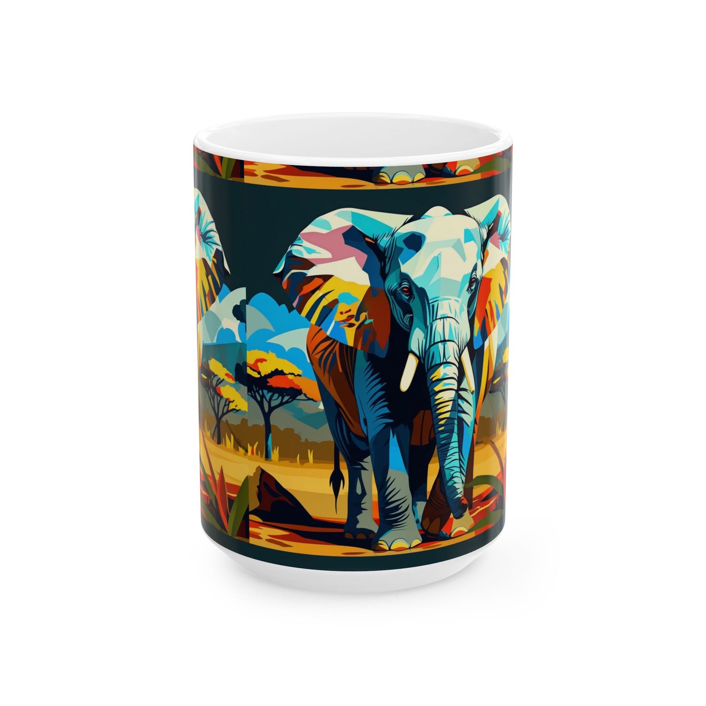 Vibrant Safari Art Coffee Cup (11oz & 15oz)