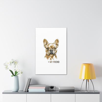French Bulldog My Friend Canvas Wall Art | Eco Limited
