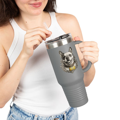 French Bulldog Emblem Stainless Steel Tumbler | Eco-Limited