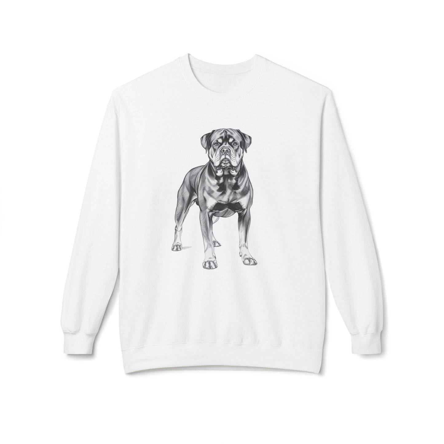 Rottweiler Sketch Minimal Art Sweatshirt | Eco-Limited