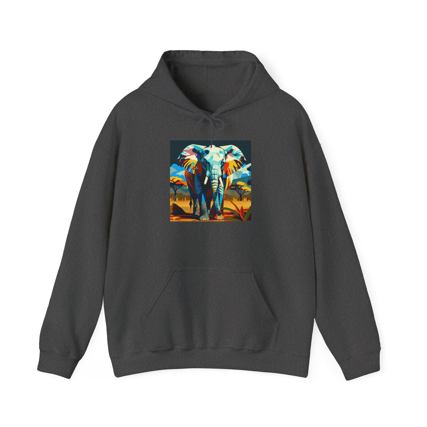 Electric Elephant Art Hoodie | Eco-Limited