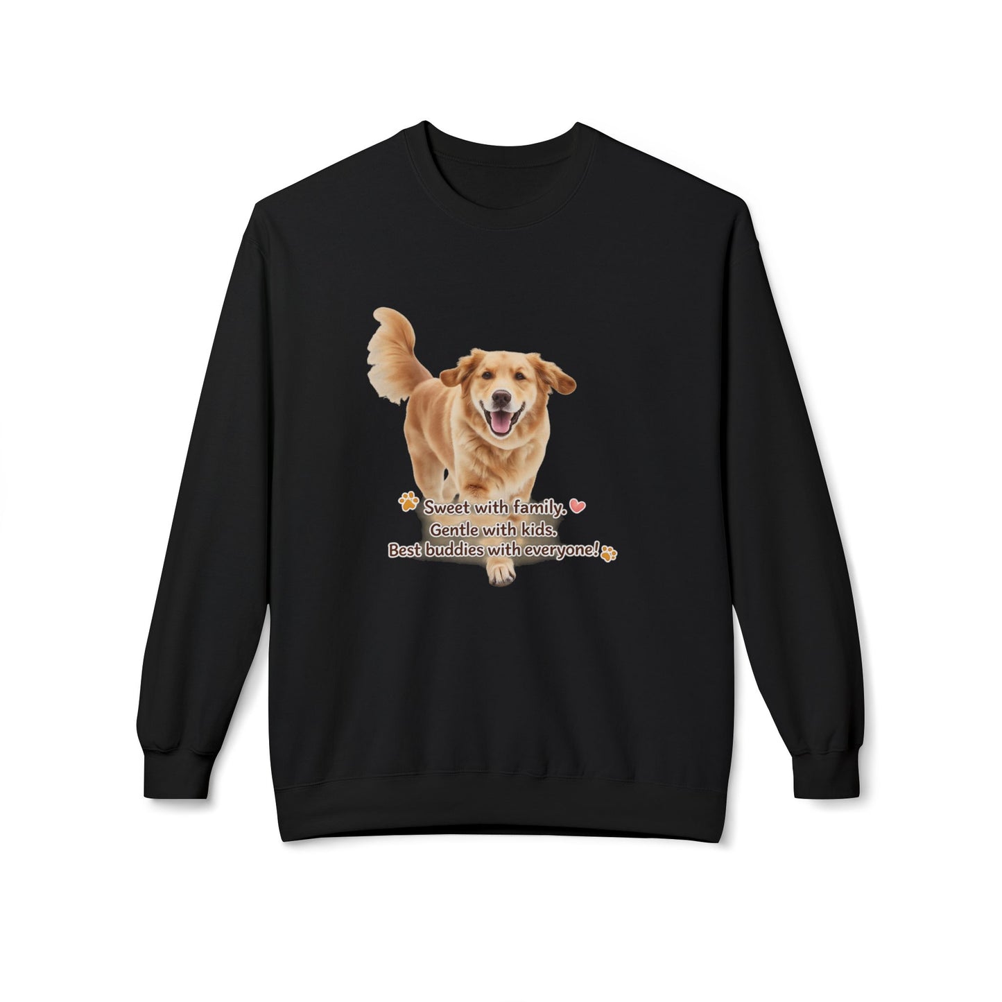 Golden Buddy Character Sweatshirt | Eco-Limited