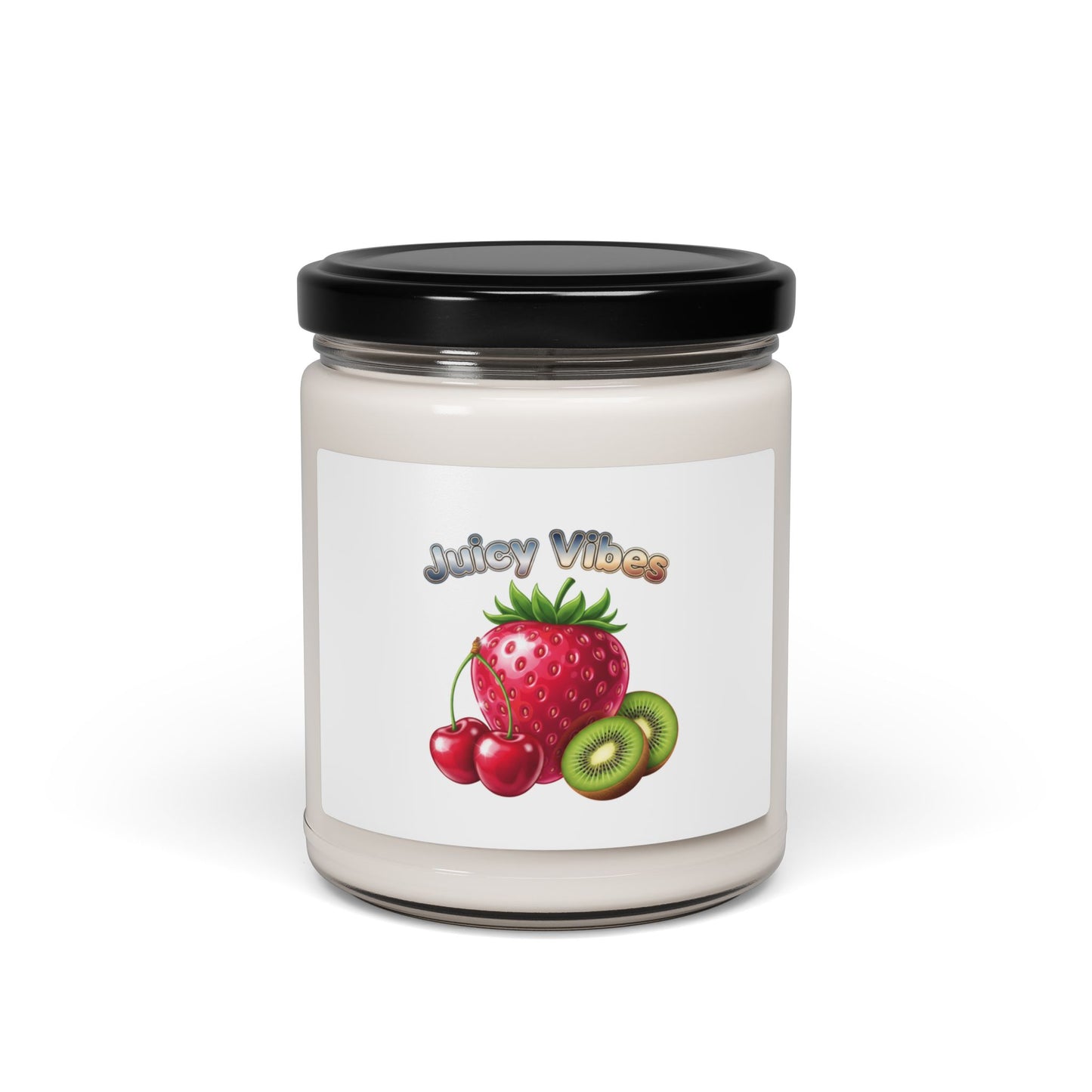 Glossy 3D Fruit Candle | Scented Soy 9oz, Y2K Candycore Strawberry