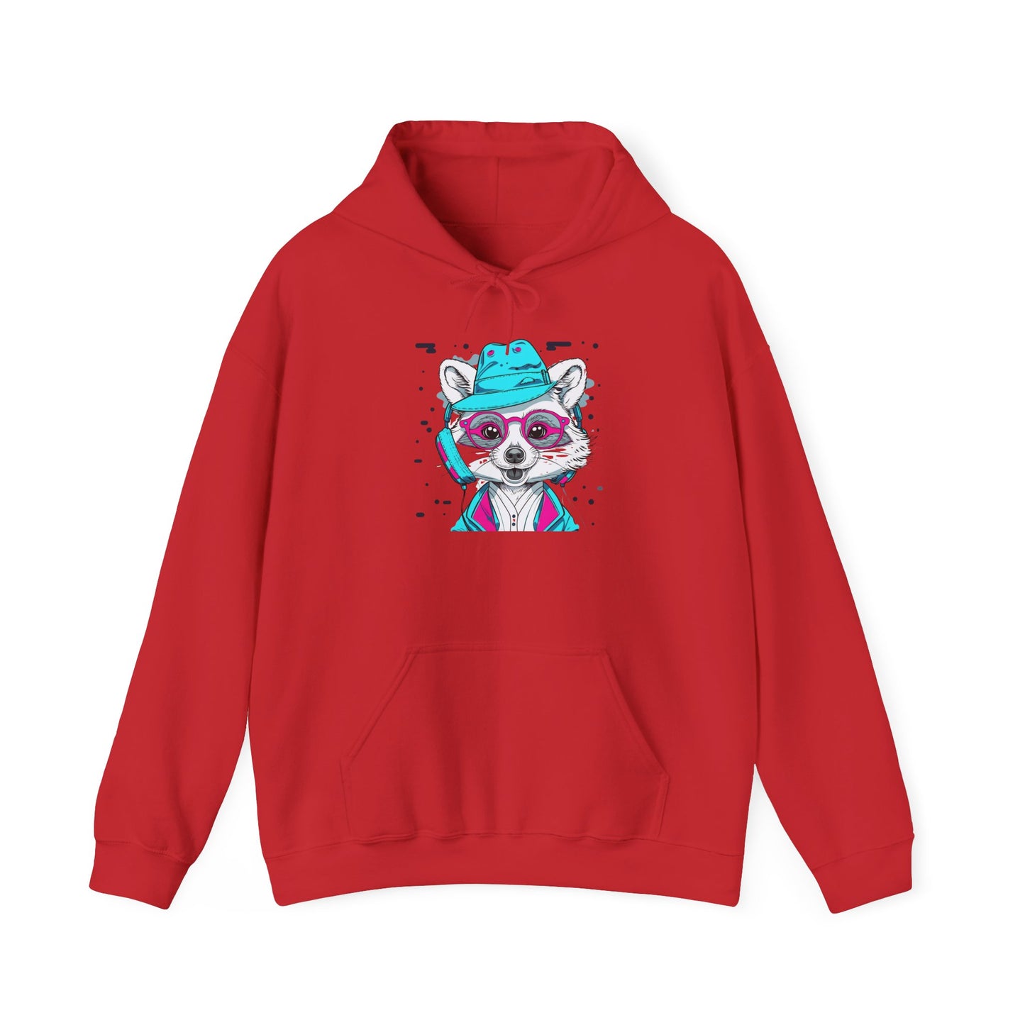 Neon Raccoon Street Art Hoodie | Eco-Limited