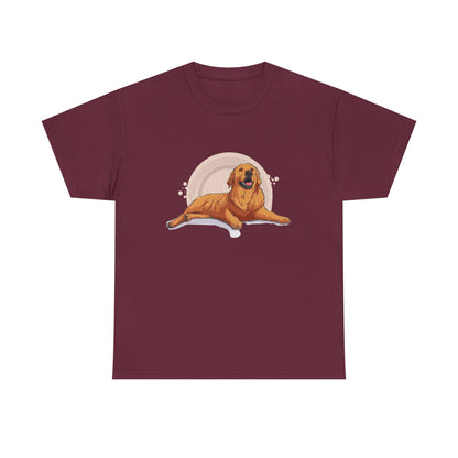 Golden Retriever Graphic Relaxed Tee|Eco-Friendly - Limited