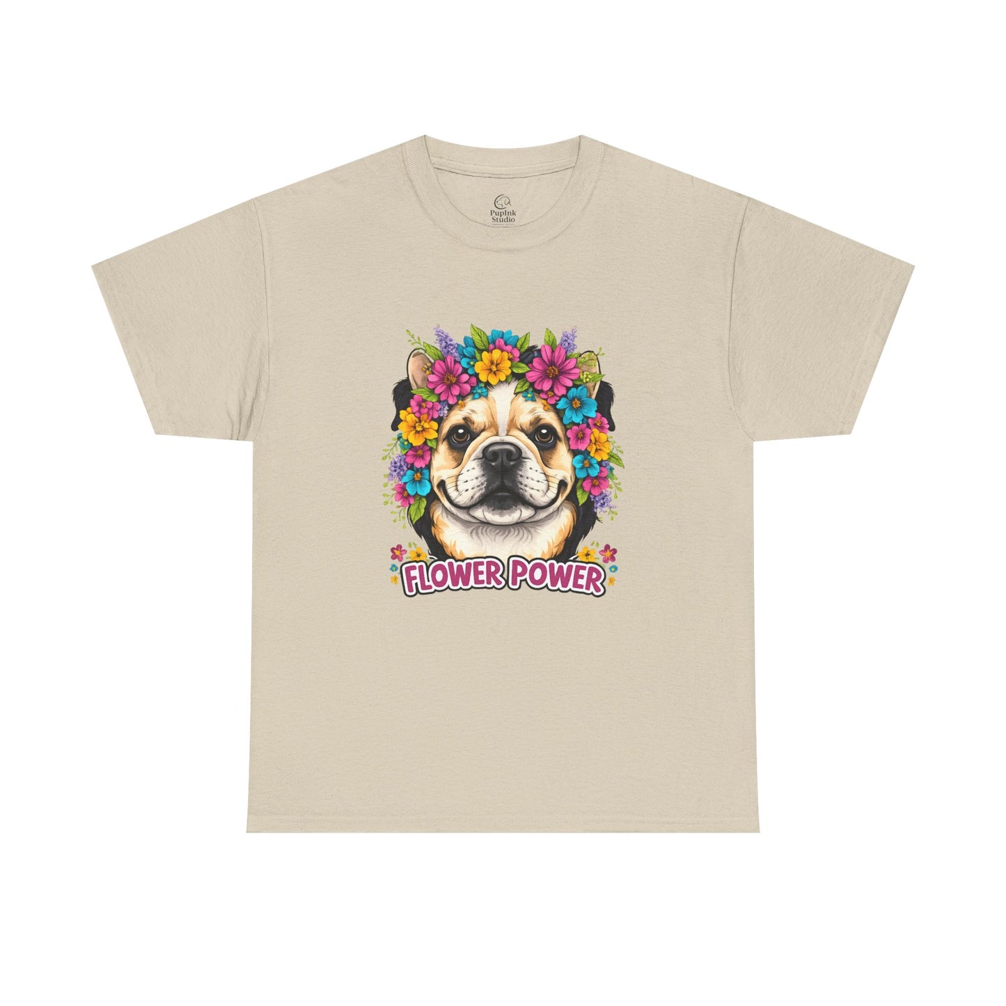 Flower Power Vintage Dog T Shirt | Eco - Limited