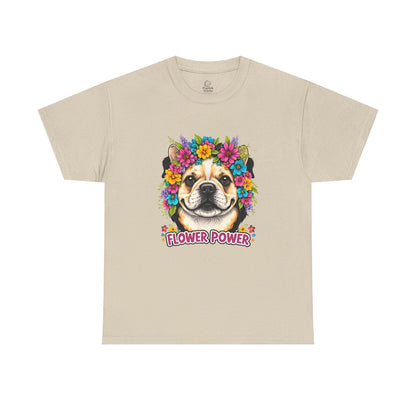 Flower Power Vintage Dog T Shirt | Eco - Limited