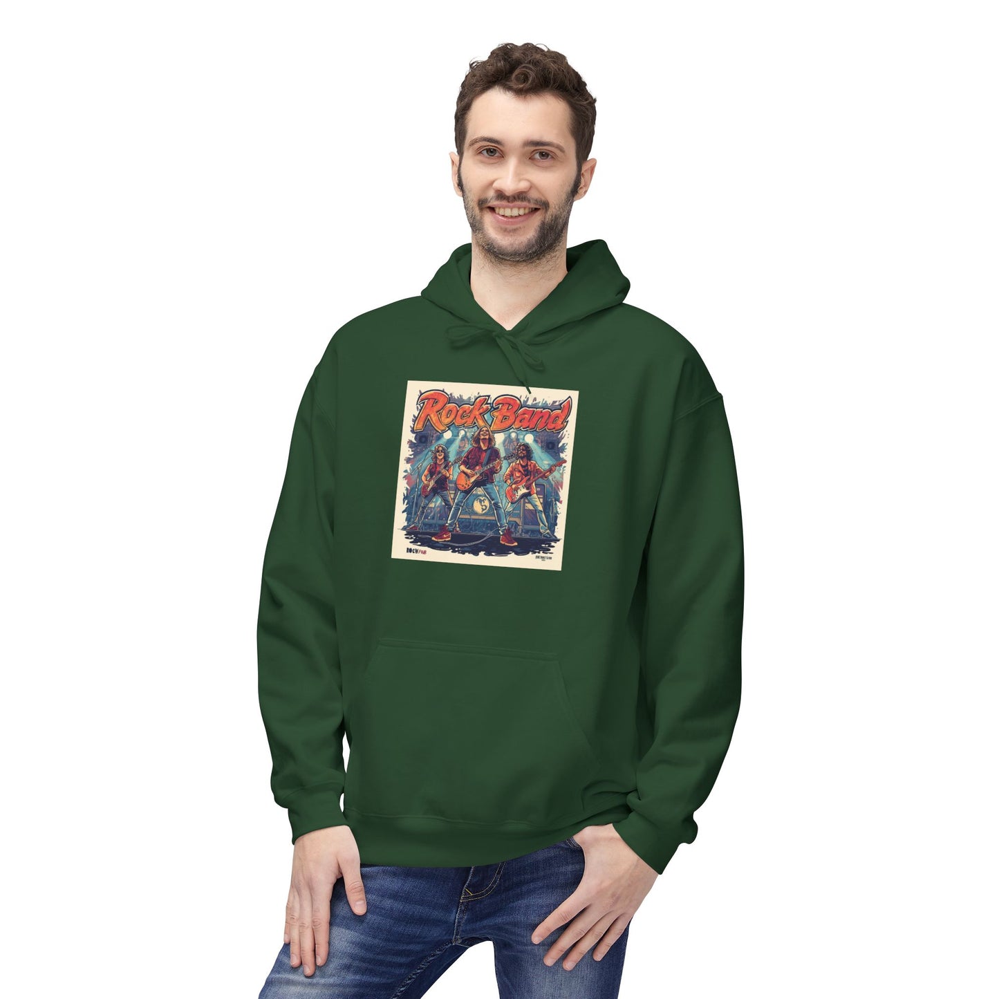 Retro Rock Band Vintage Poster Hoodie|Eco-Friendly - Limited