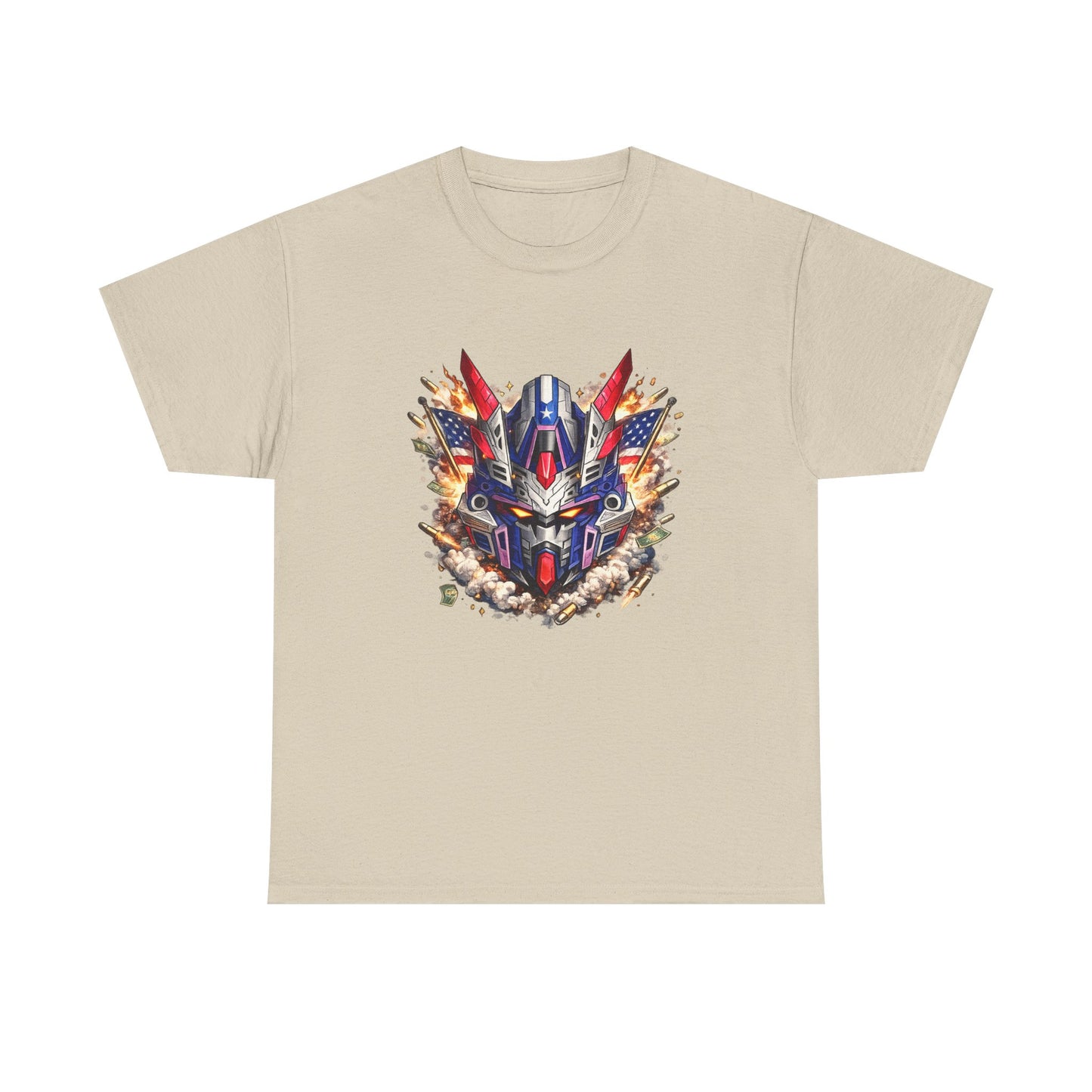Patriot Mecha Helmet Graphic T-Shirt | Eco - Limited