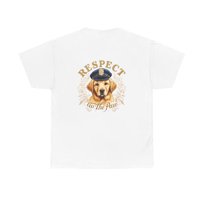 Respect The Paw Golden Retriever T-Shirt | Eco-Limited
