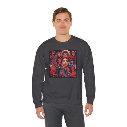 Rock Band Faces Art Sweater | Eco-Limited