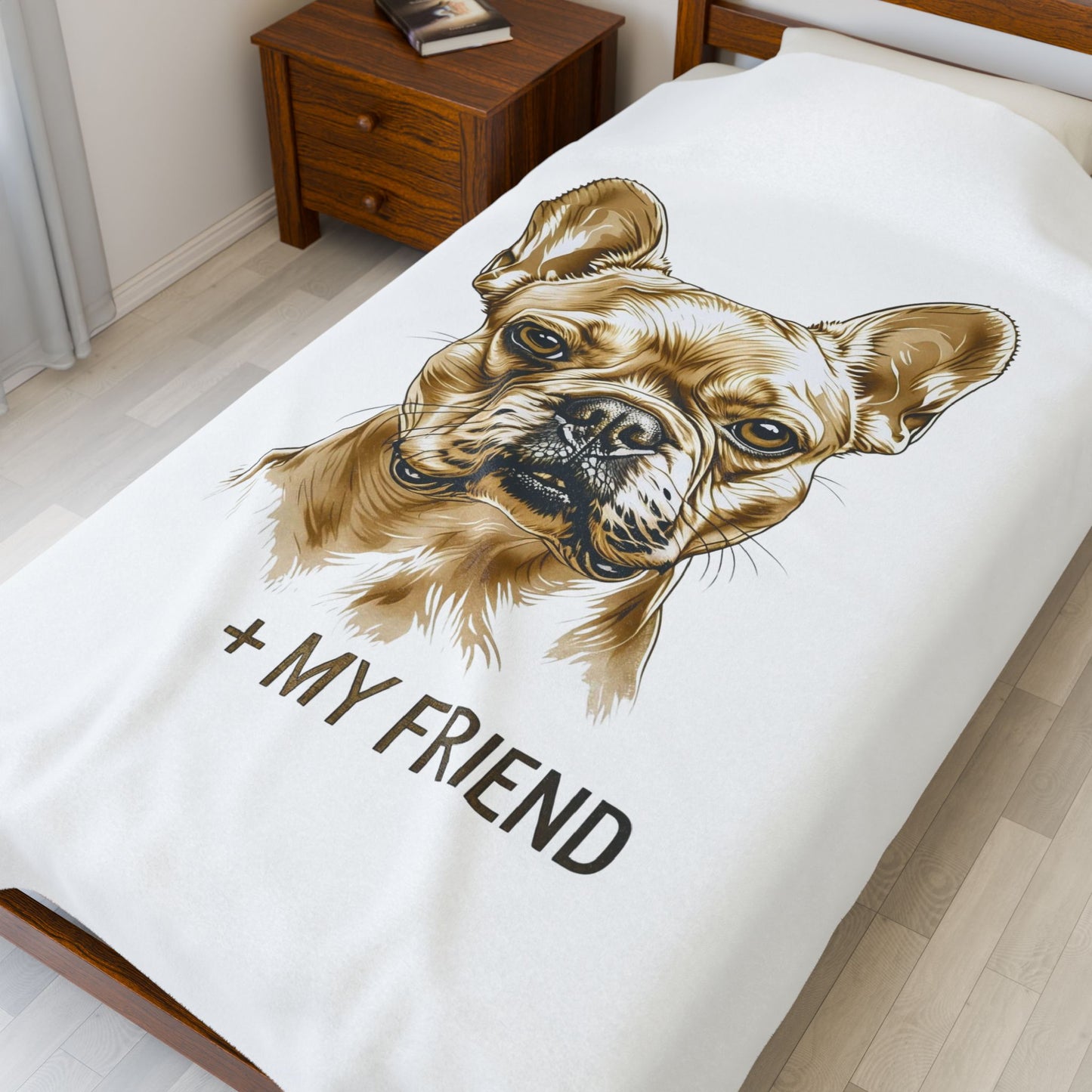 French Bulldog My Friend Blanket | Cozy Home Edition