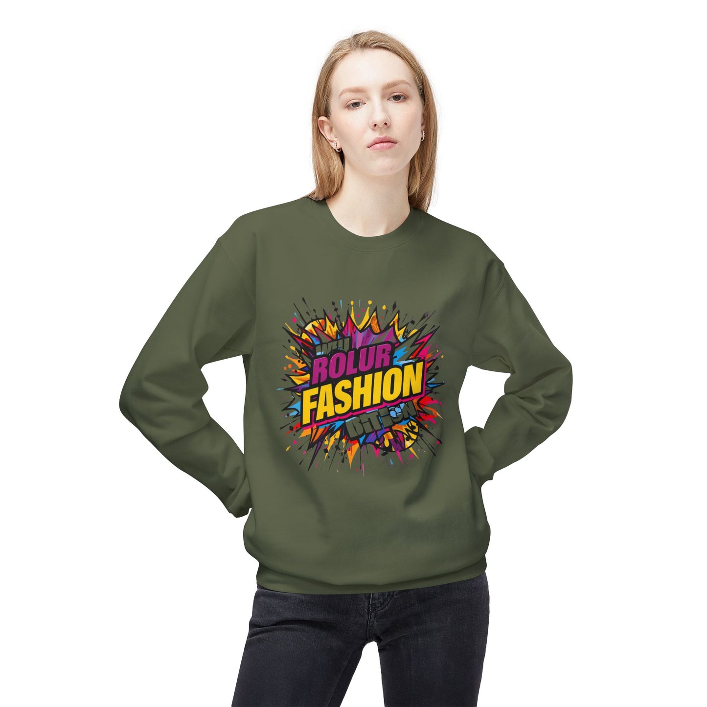 Retro Comic Pop Art Crewneck Sweatshirt
